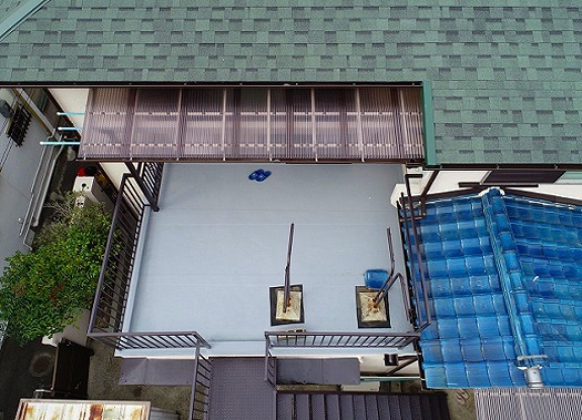 加古川市のベランダ防水工事施工後